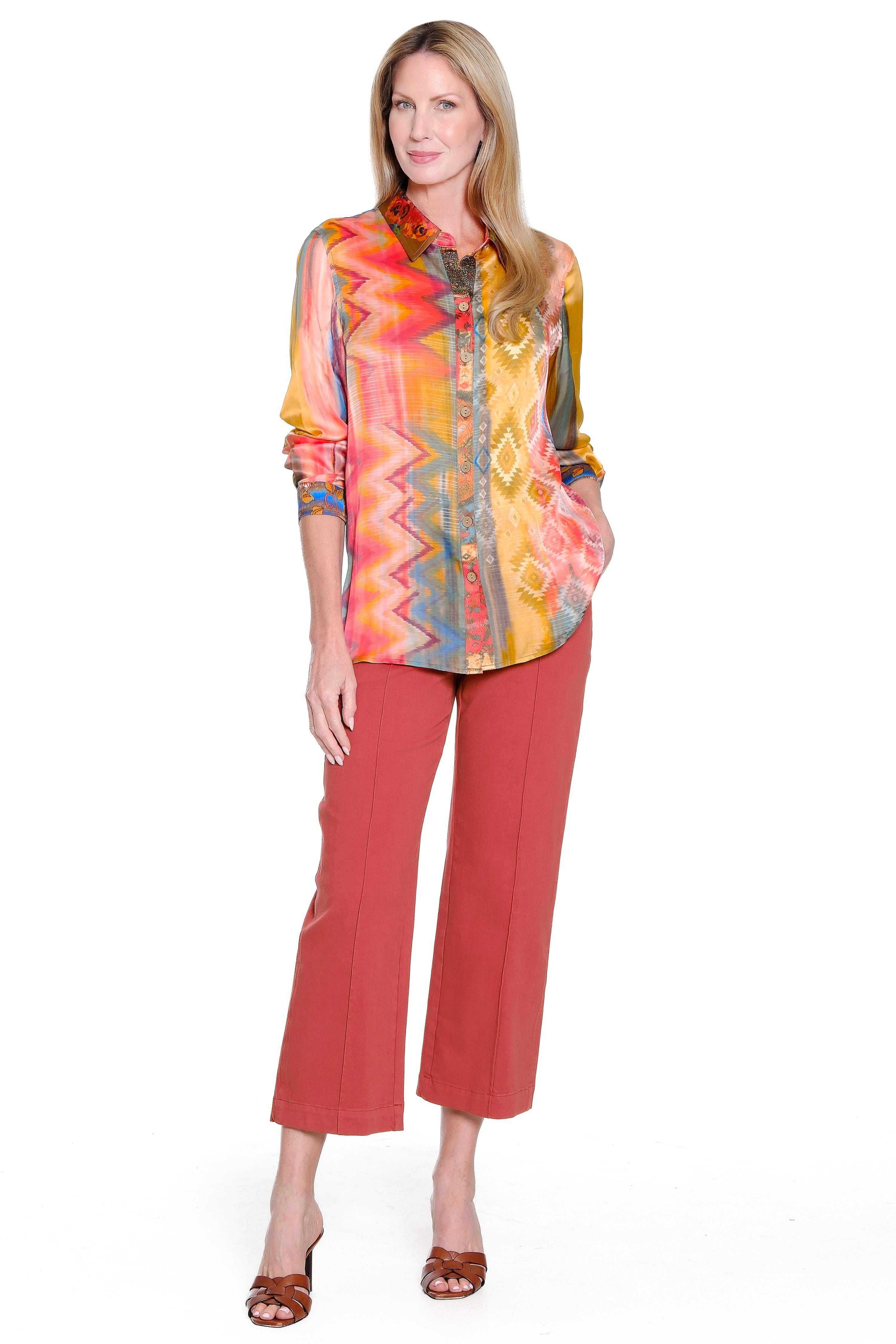 Wide Leg Pant - Red Clay