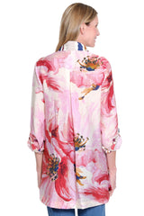 Floral Print Tunic - Plus - Pink Floral