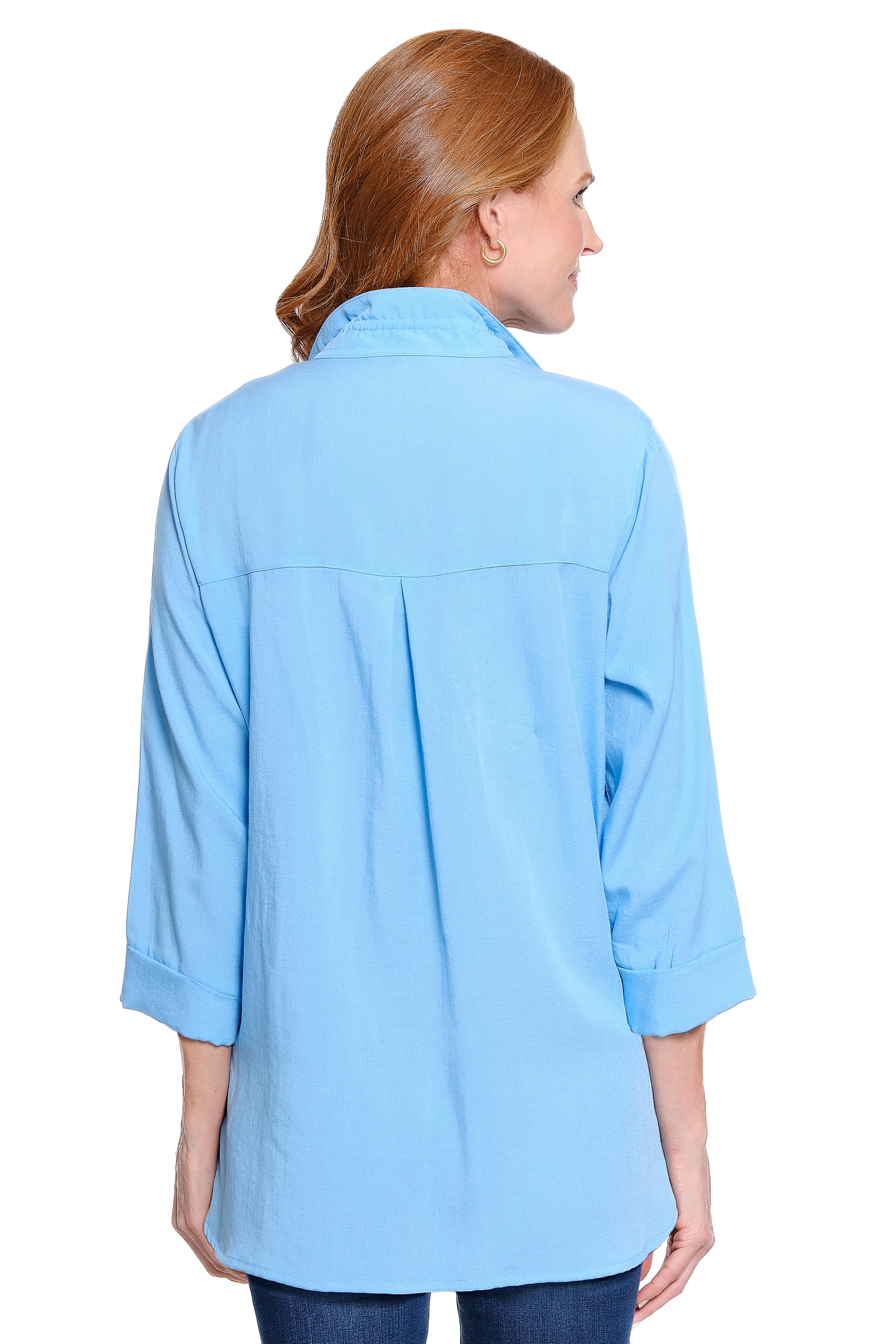 Solid Camp Shirt - Petite - Sky