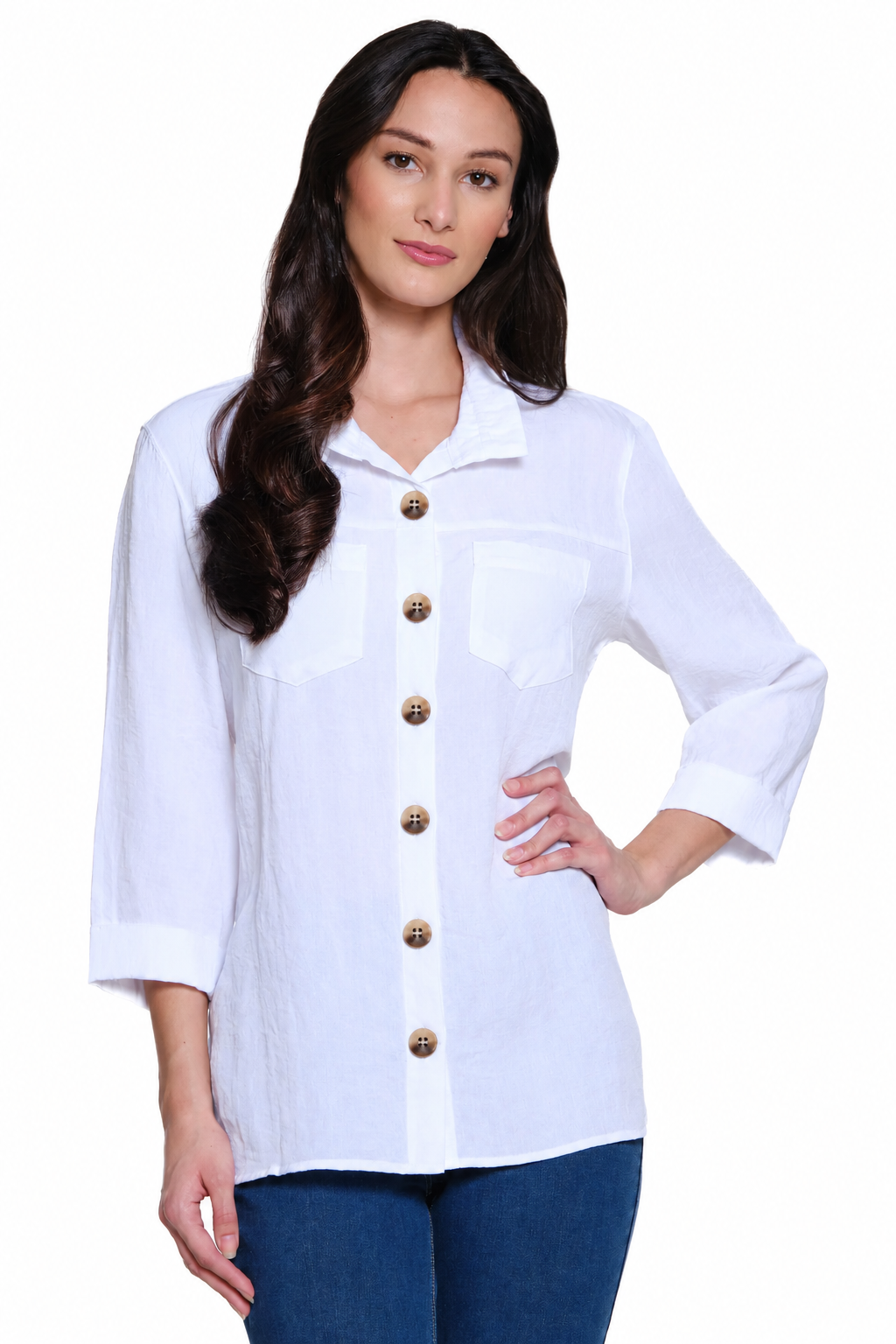 Solid Camp Shirt - White