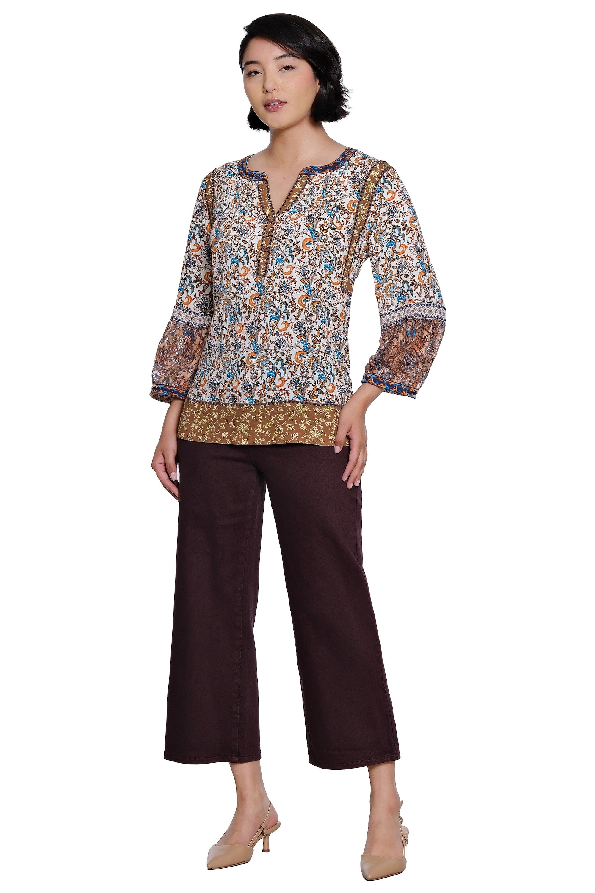 Straight Leg 5-Pocket Button Fly Jean - Brown