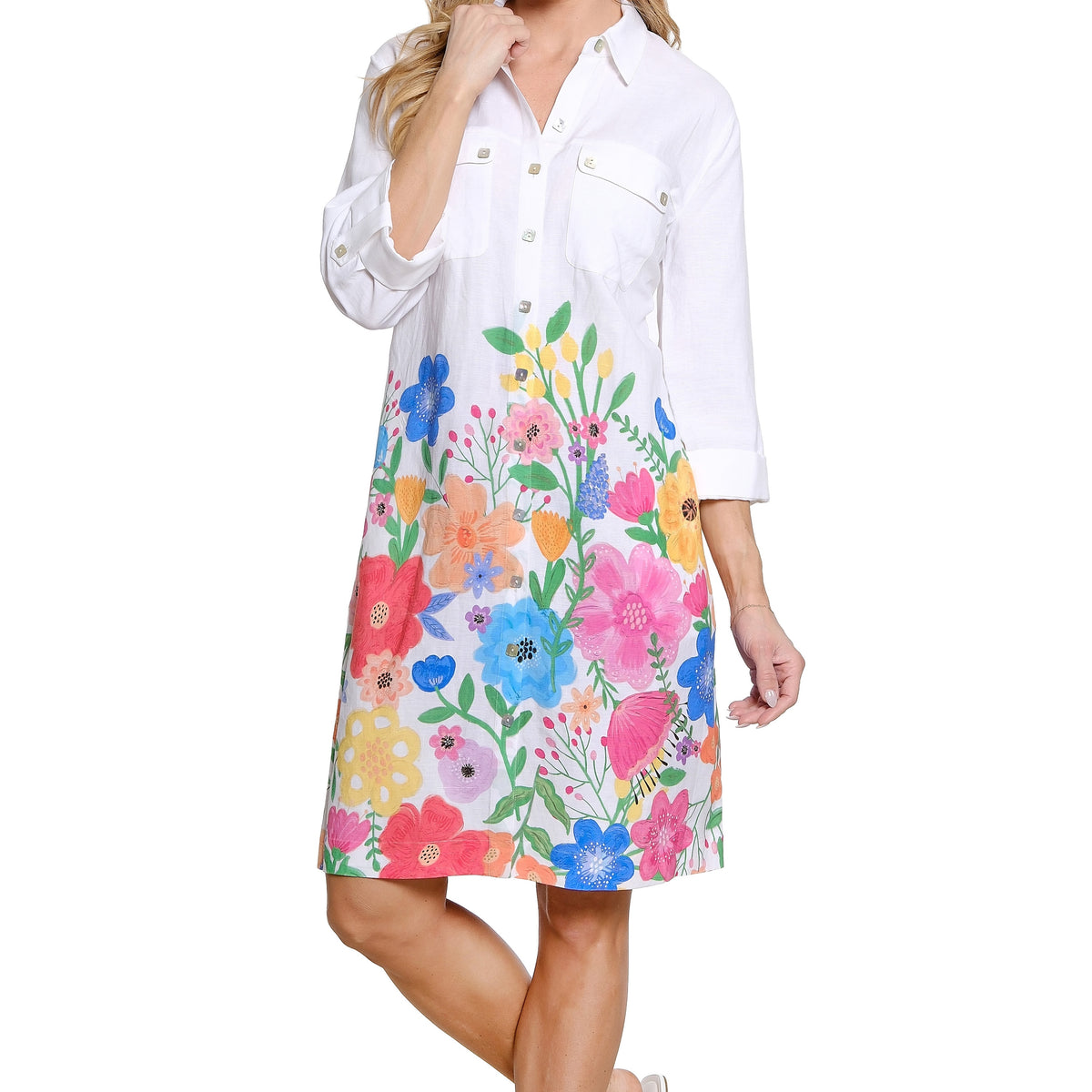 floral white dress shirt Au Noir Shirts Floral Nuovo White