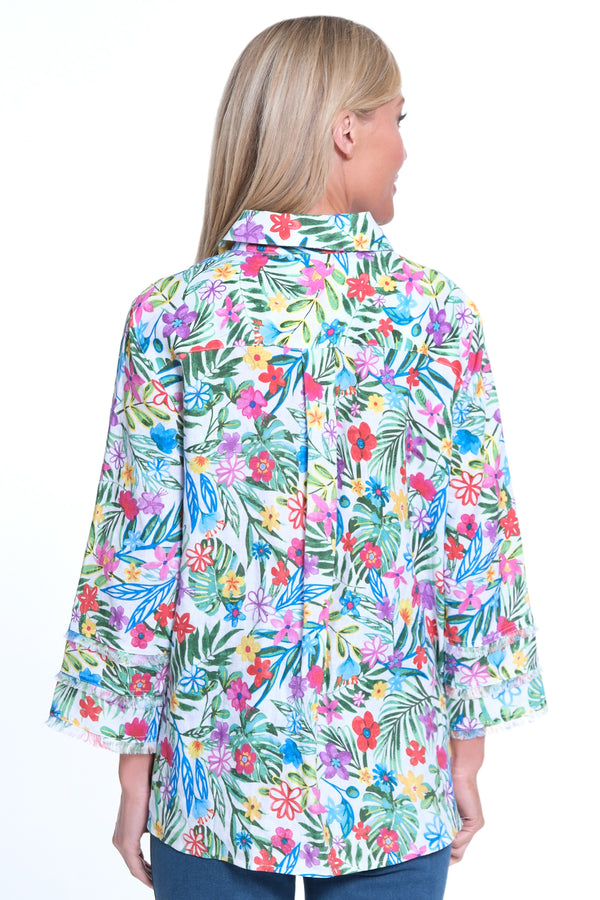 Floral Print Tunic - Women's - Floral Multi