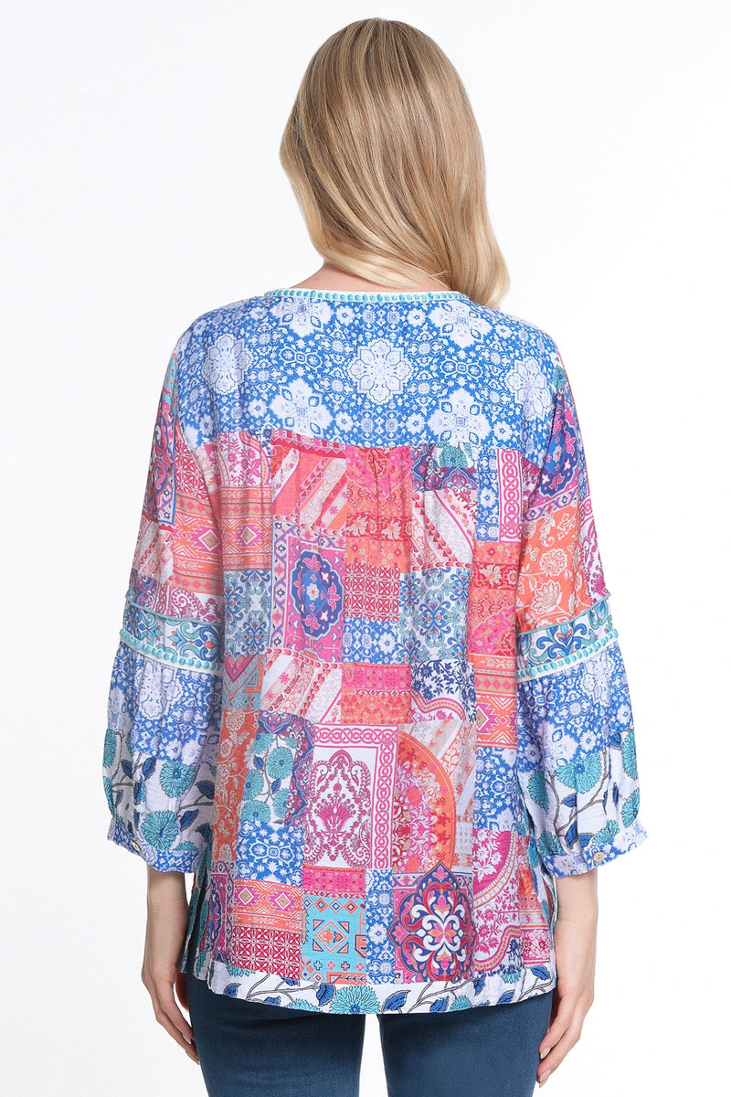 Mixed Print Tunic - Multi