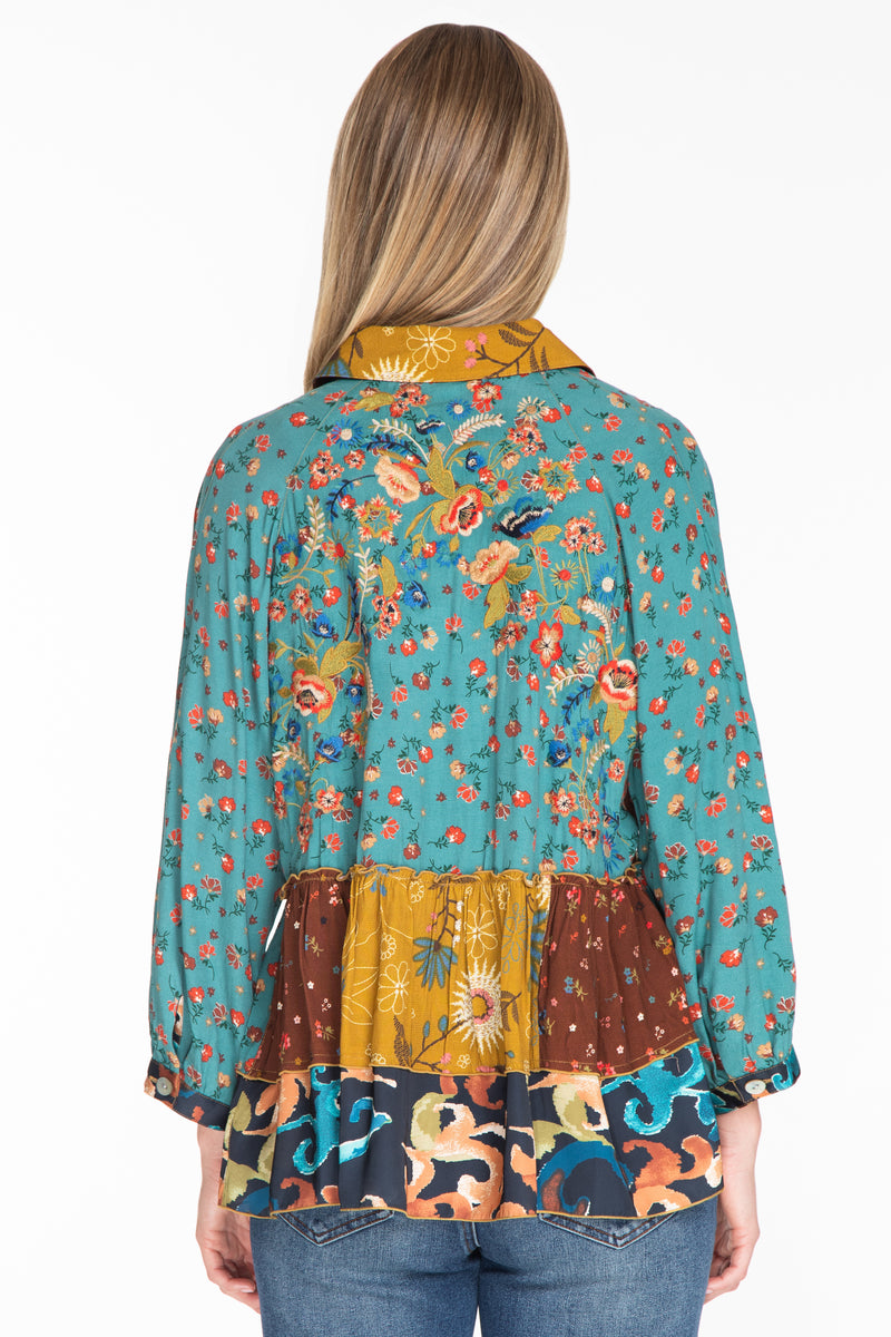 Floral Print Tunic - Floral Multi