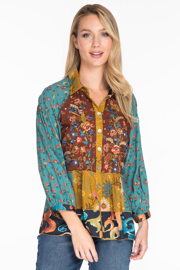 Floral Print Tunic - Floral Multi
