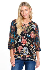 Mixed Print Tunic - Women's - Multi