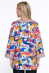 Geo Print Tunic - Petite - Geo Multi