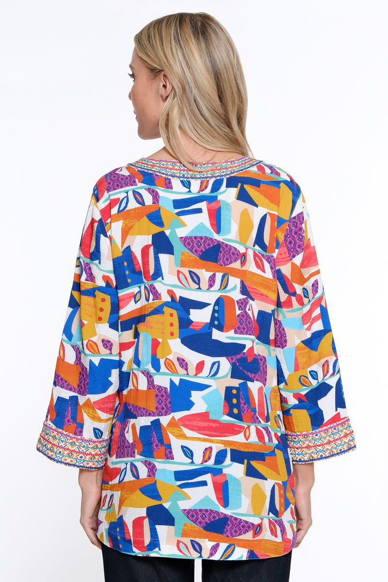 Geo Print Tunic - Women's - Geo Multi