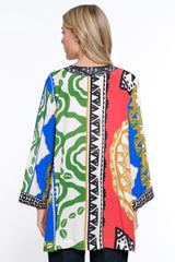 Print Kimono - Petite - Geo Multi