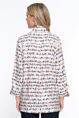 Novelty Print Blouse - Women's - Neutral Print