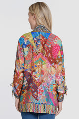 Wire Collar Blouse - Women's - Multi