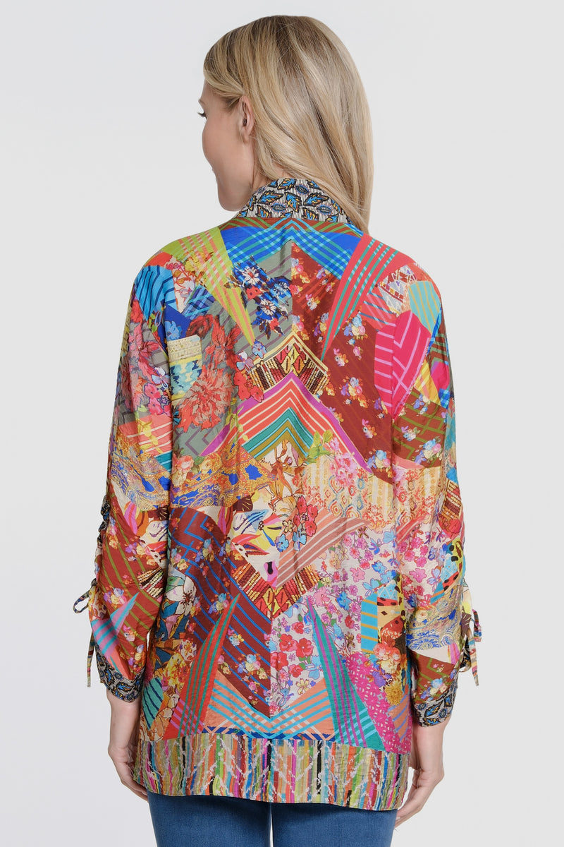 Wire Collar Blouse - Multi