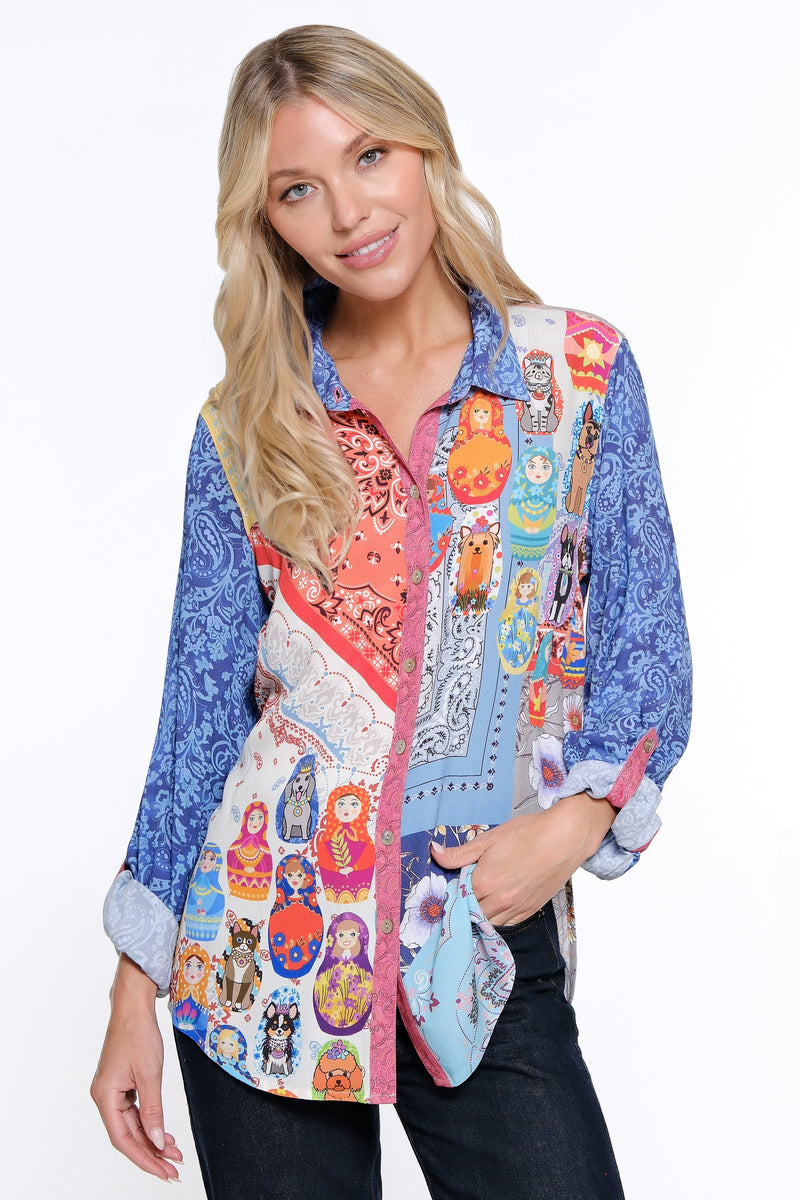 Mix Print Top - Multi