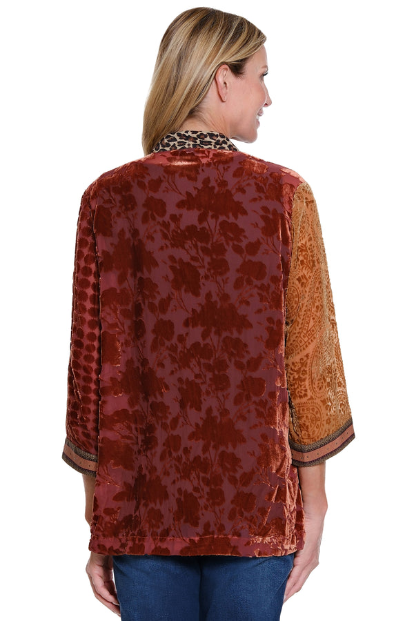 Mixed Burnout Kimono - Multi