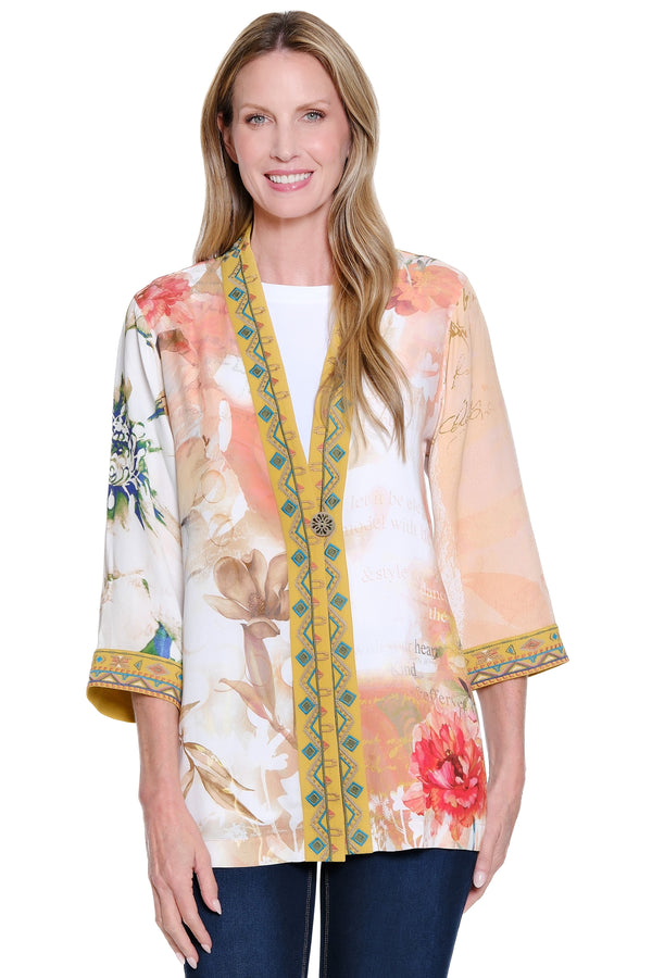 Floral Abstract Kimono - Multi