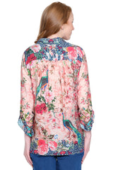 Mixed Floral Tunic - Plus - Floral Multi