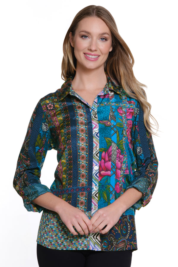 Mixed Print Top - Multi