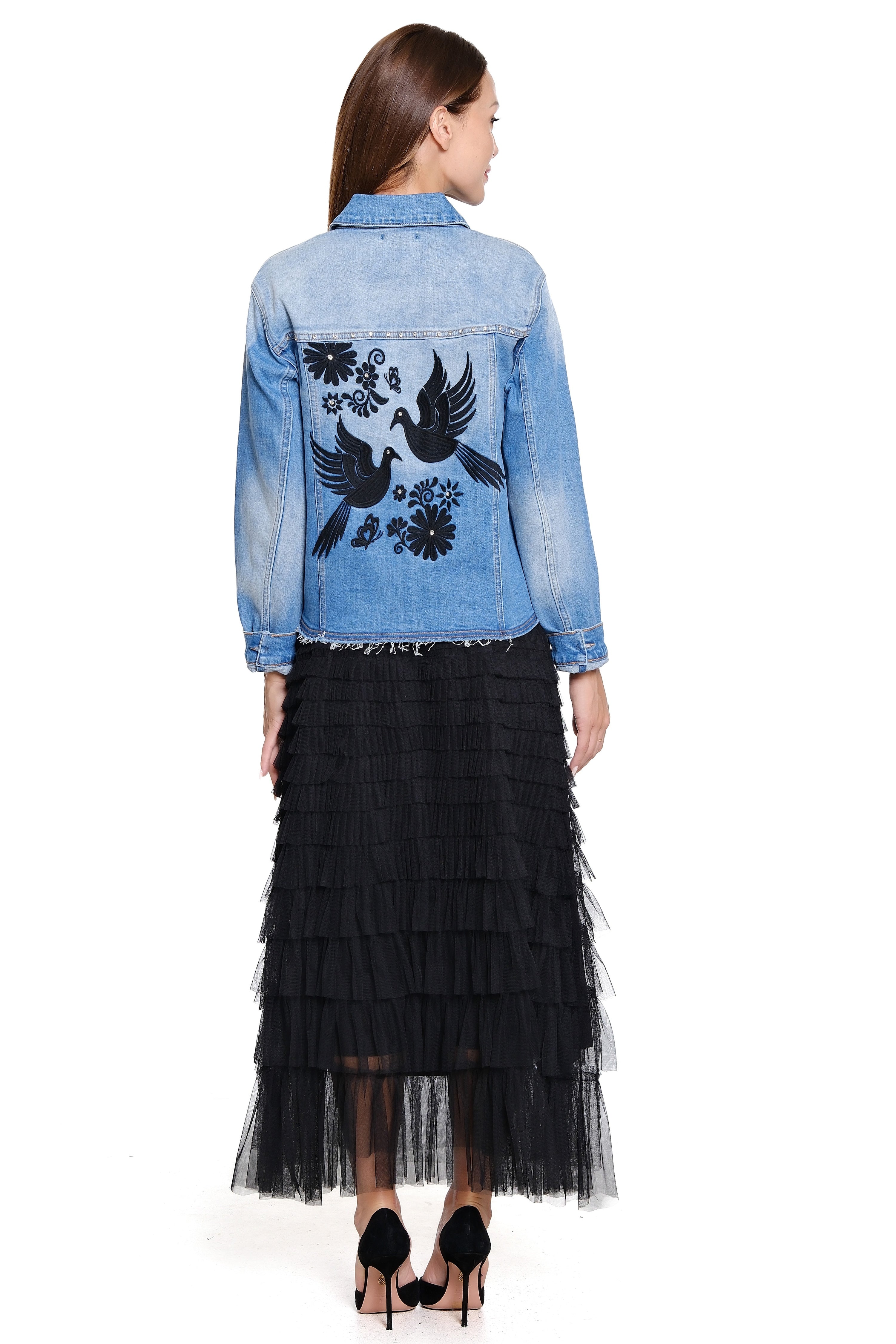 Tiered Tulle Skirt - Petite - Black