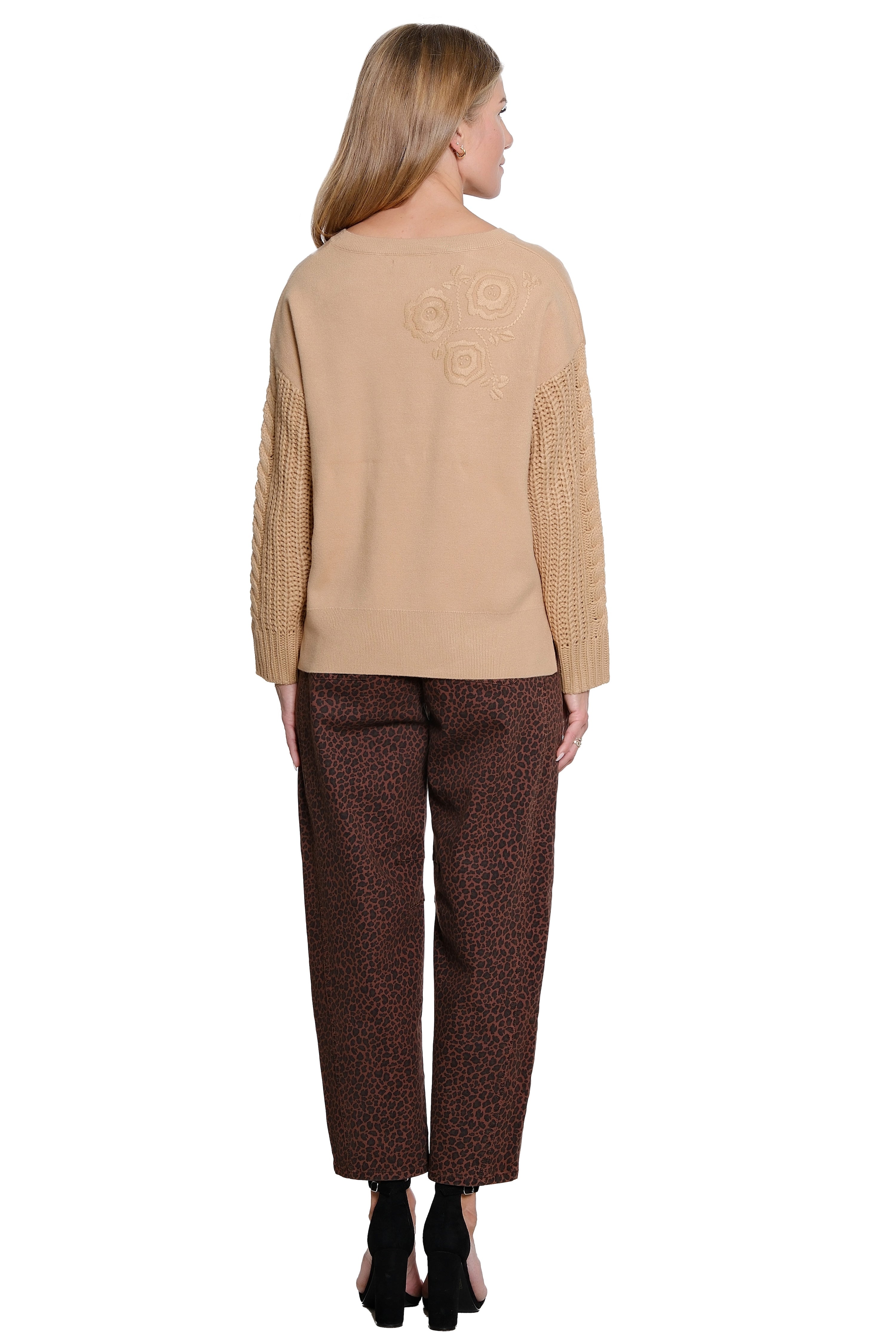 Animal Print Barrel Pants - Leopard