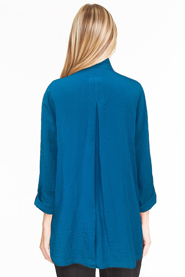 Button Front Tunic- Teal