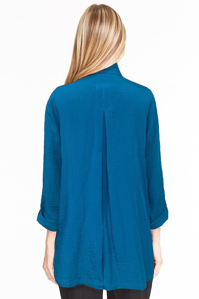 Button Front Tunic- Teal