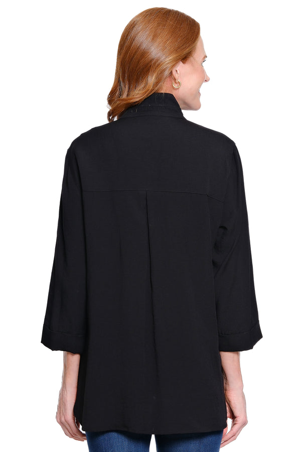 Solid Camp Shirt - Black