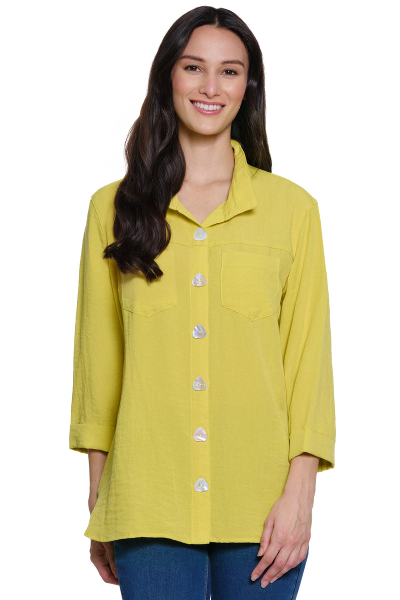 Solid Camp Shirt - Citron