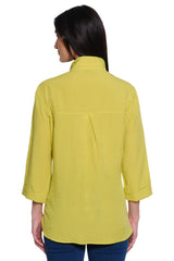 Solid Camp Shirt - Petite - Citron