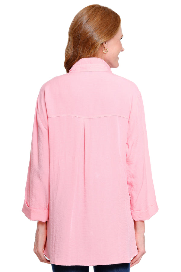 Solid Camp Shirt - Pink