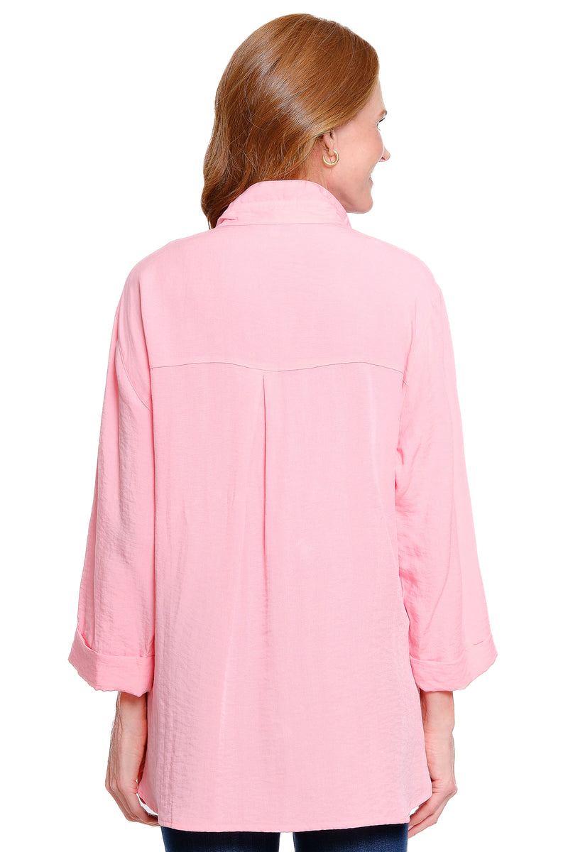 Solid Camp Shirt - Pink