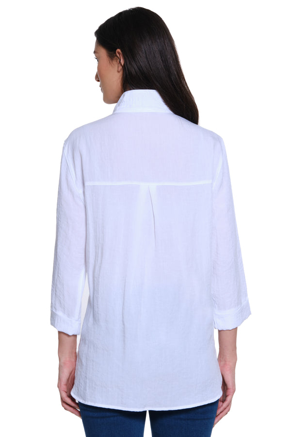 Solid Camp Shirt - White