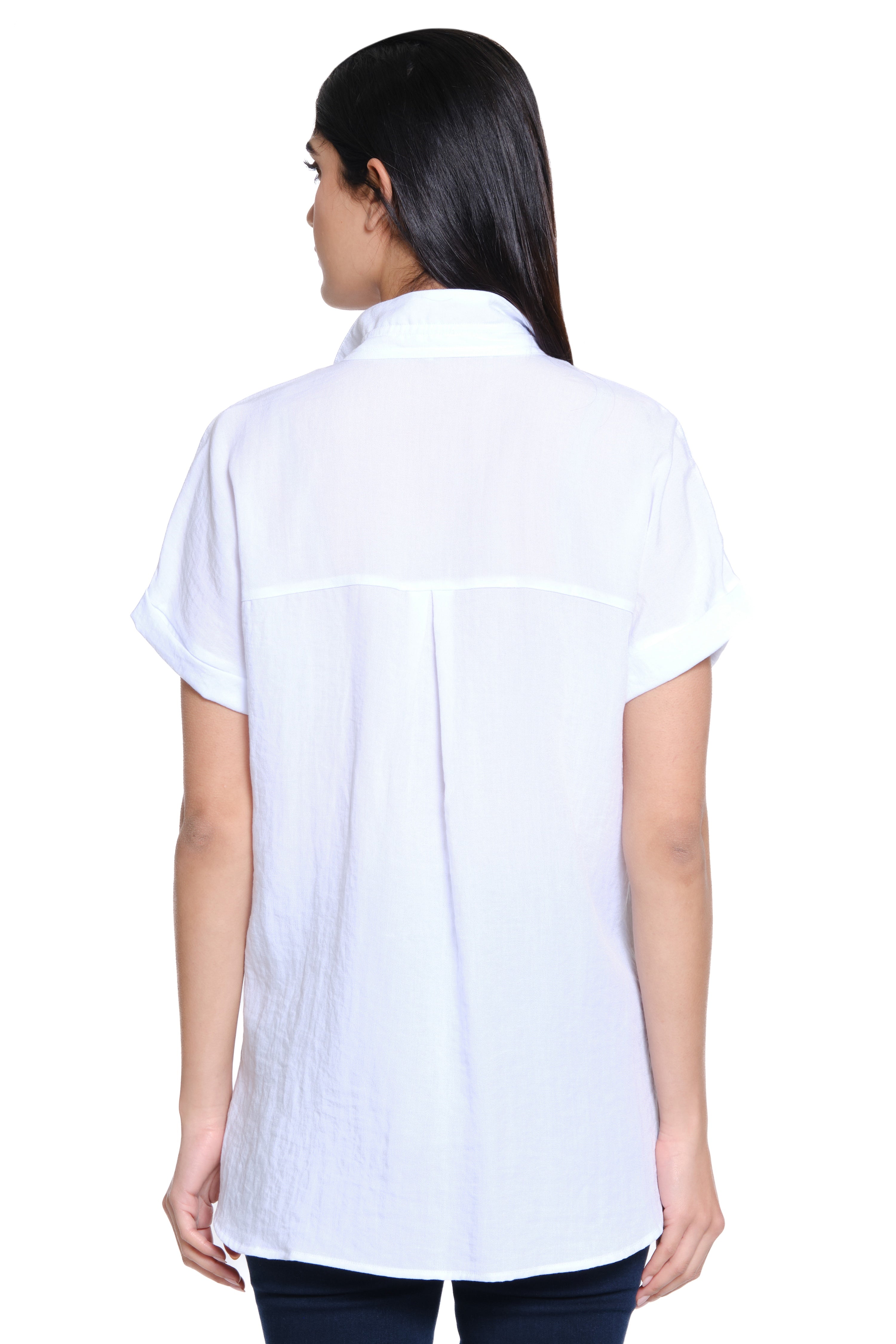 Solid Camp Shirt - White