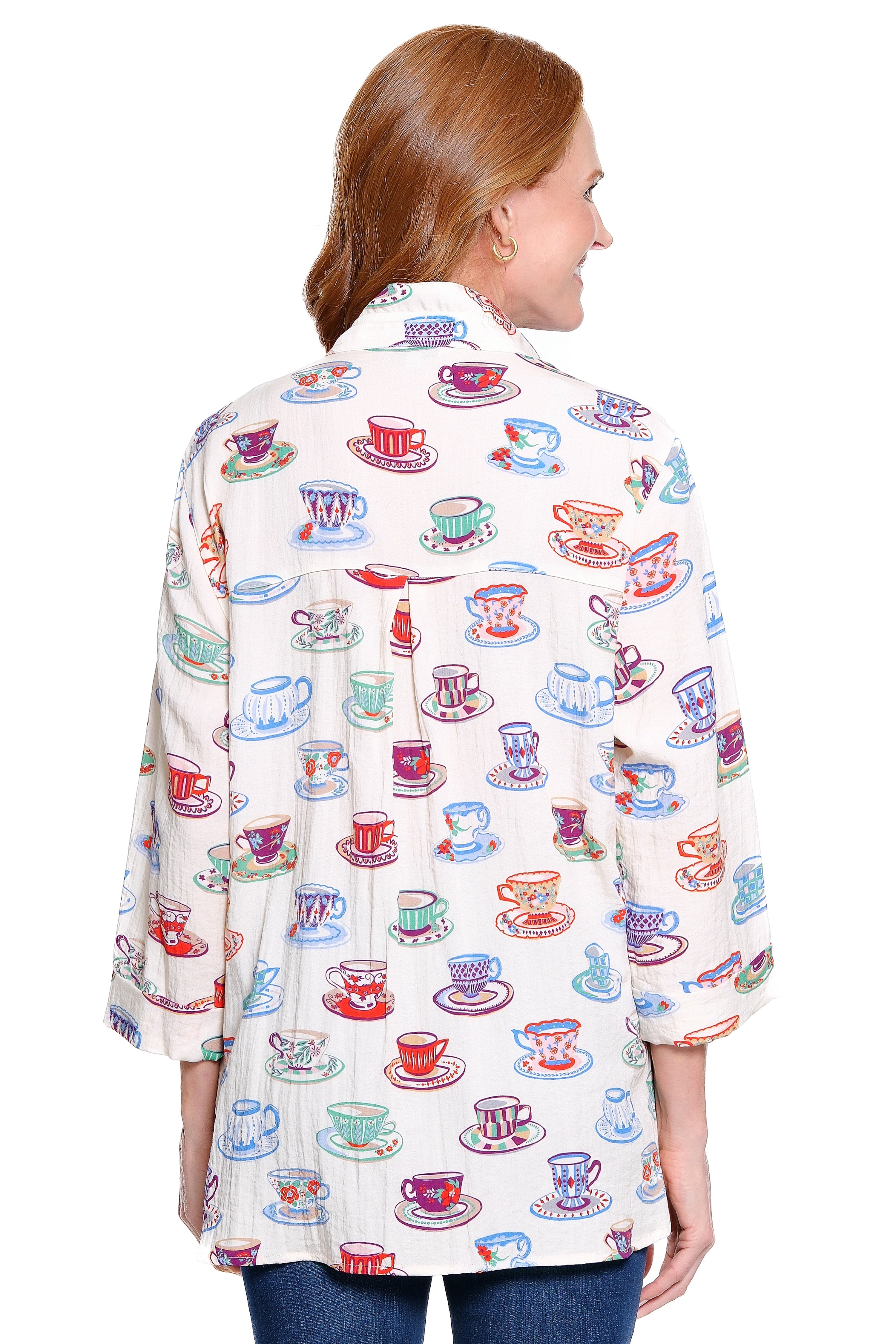 Print Camp Shirt - Cream