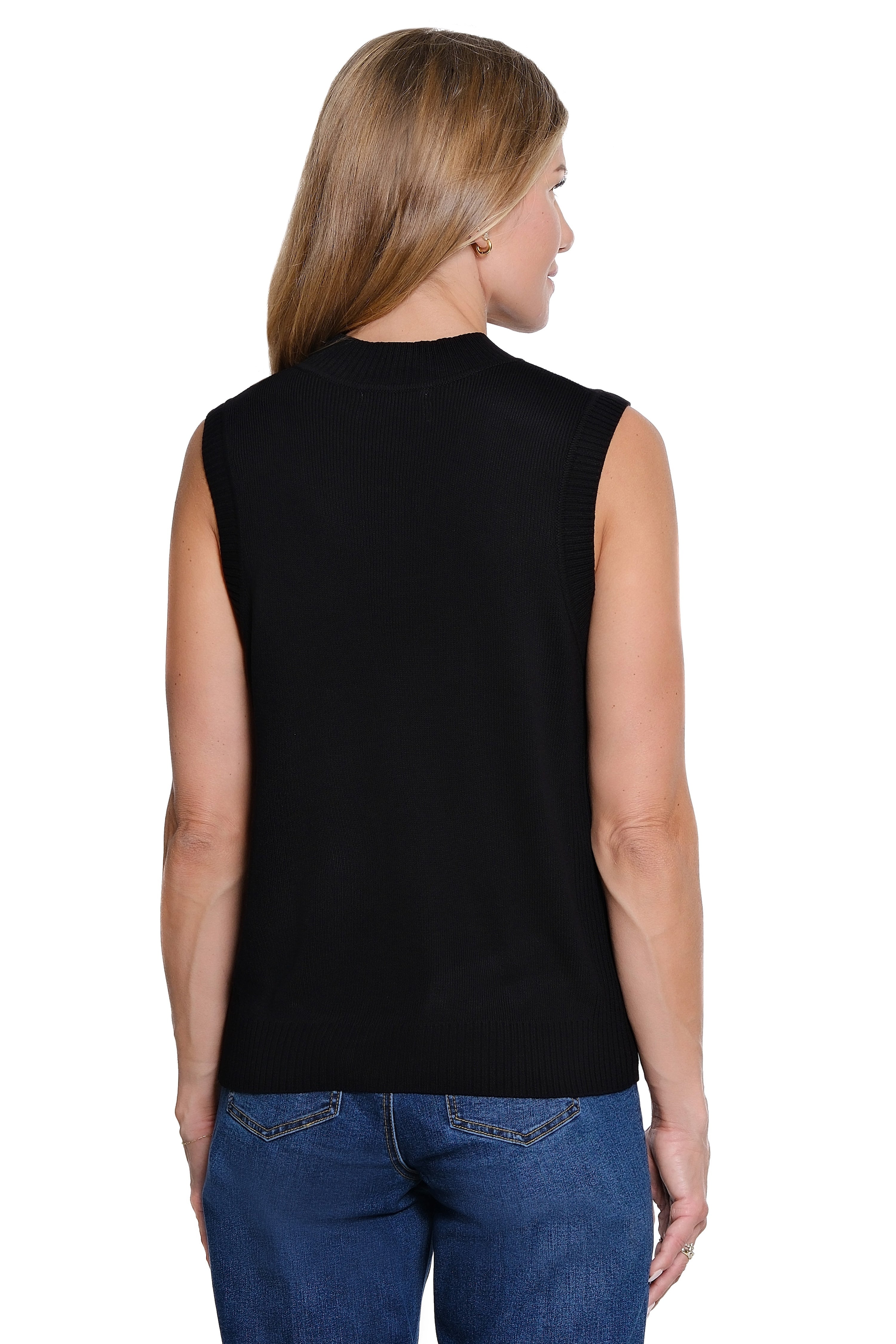 Crew Neck Tank - Black